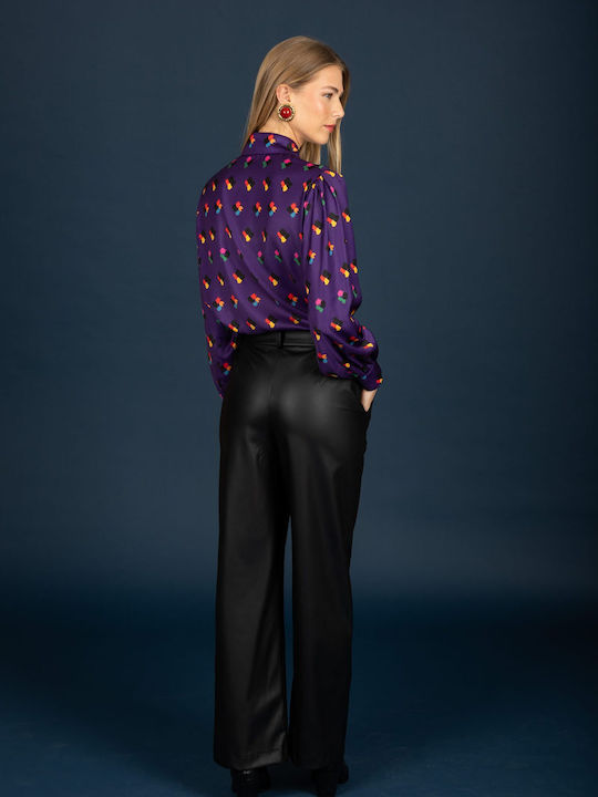 Long Sleeve Women's Shirt Purple