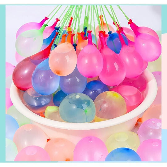 Set 111 Latex Balloons Flippy Aqua Party Quick Fill System 10 Cm Diameter Multicolor