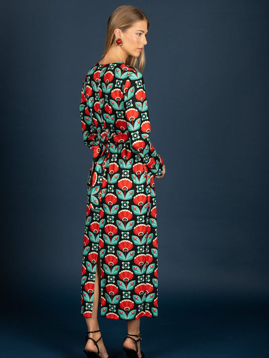Sommer Midi Hemdkleid Rote