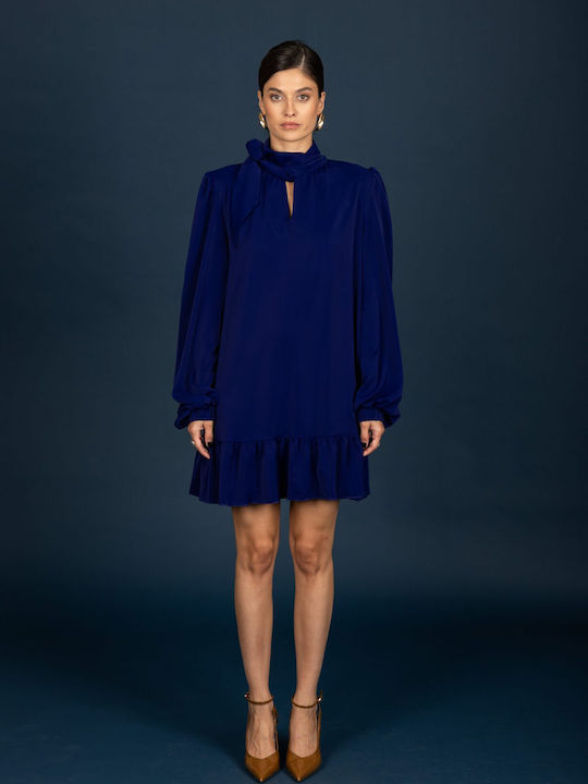 Summer T-Shirt Dress Ink Blue