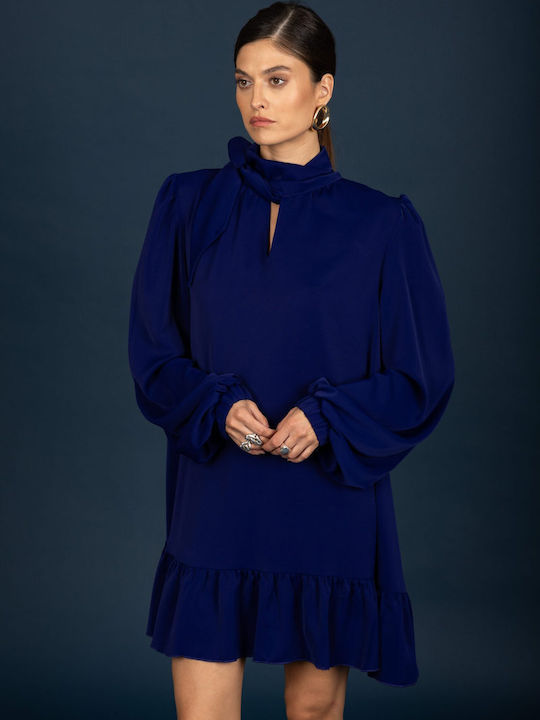 Summer T-Shirt Dress Ink Blue
