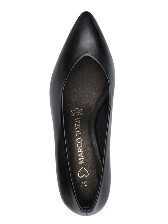 Leder Pumps Schwarz