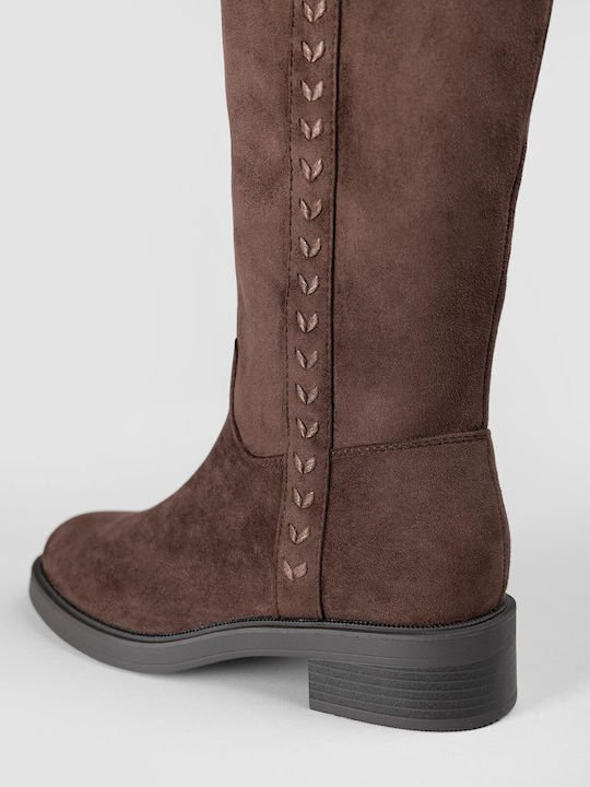 Wildleder Damenstiefel Braun