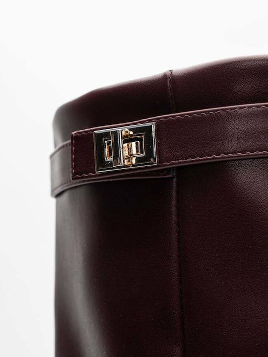 Damenstiefel Burgundisch