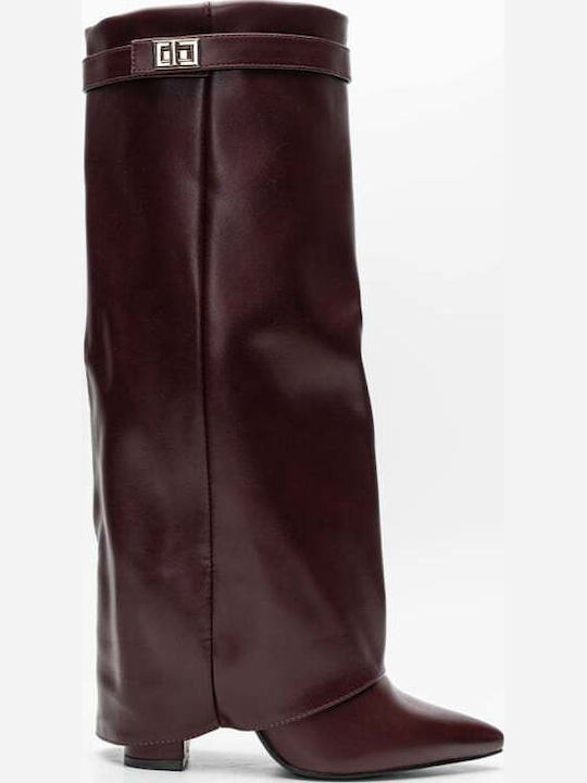 Damenstiefel Burgundisch