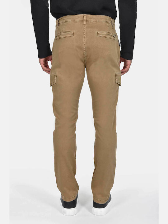 Men's Cargo Trousers Elastic Regular Fit Camel