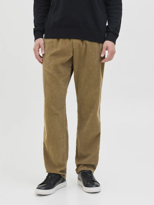 Pantaloni bărbați Chino Relaxed Fit Tabac