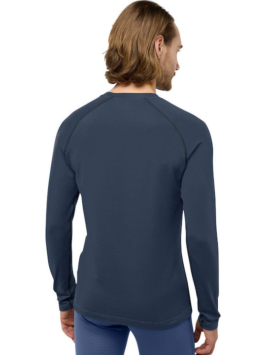 Jack Wolfskin Men's Thermal Long-Sleeved Shirt Blue