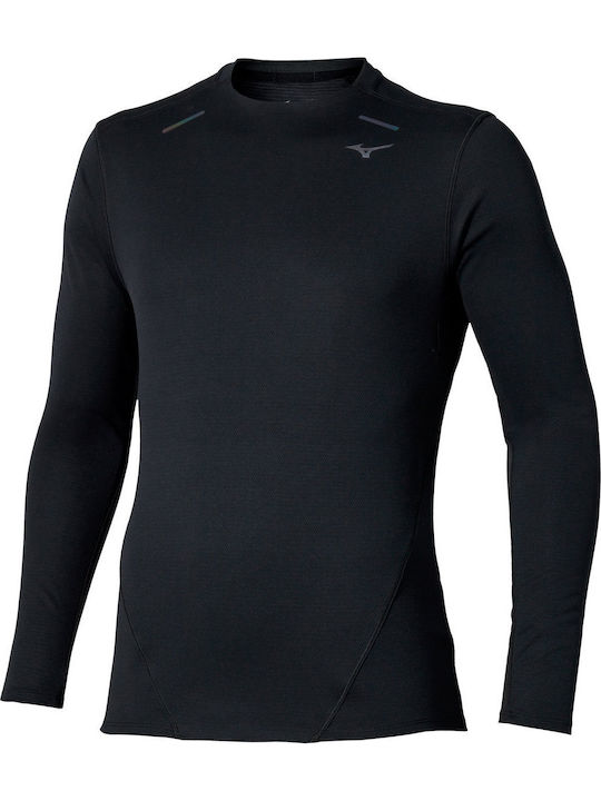 Mizuno Ισοθερμική Μπλούζα Μαύρη Mizuno Ισοθερμική Μπλούζα Μαύρη