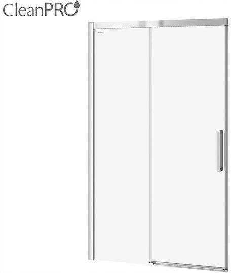 Cersanit Cabinet Duș Cu Ușă Glisantă 120x200cm Sticlă Transparentă