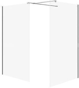 Cersanit Duschkabine mit Schiebetür 120x90x200cm Klarglas Chrom Cersanit Duschkabine mit Schiebetür 120x90x200cm Klarglas Chrom