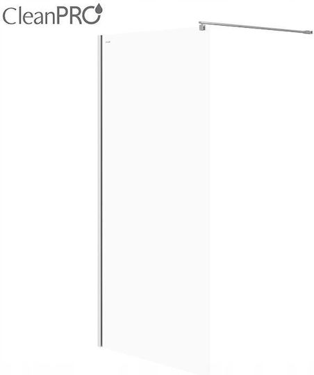 Cersanit Duschkabine mit Schiebetür 120x200cm Klarglas Chrom