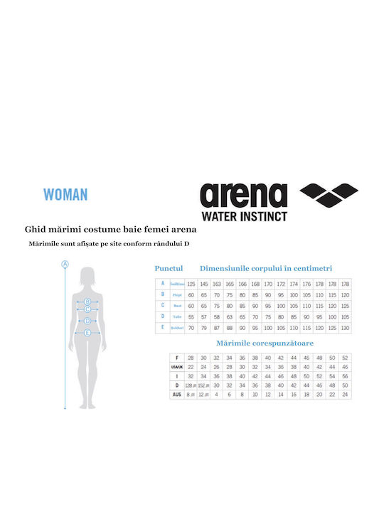 Arena Arena One Costum de înot competițional întreg pentru femei Albastru