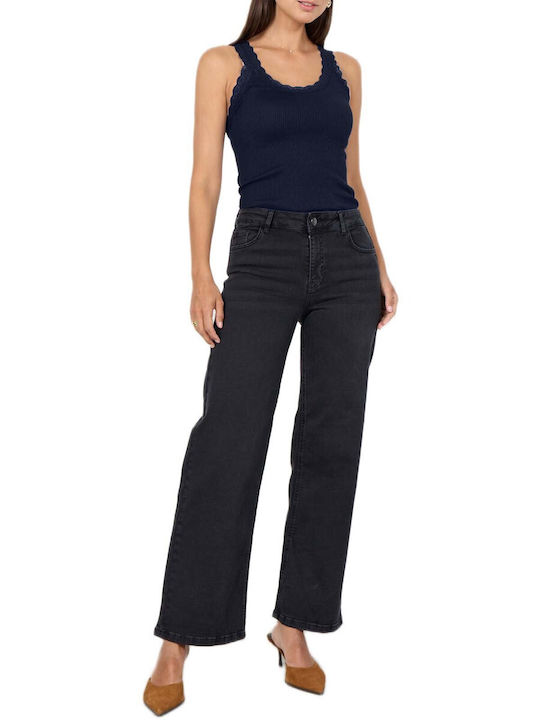 Soya Concept Blugi Damă Jean Pantolon Mid Rise în Linie Dreaptă Negru Soya Concept Blugi Damă Jean Pantolon Mid Rise în Linie Dreaptă Negru