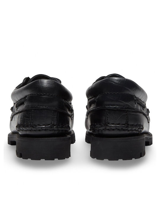 Γυναικεία Boat Shoes σε Μαύρο Χρώμα