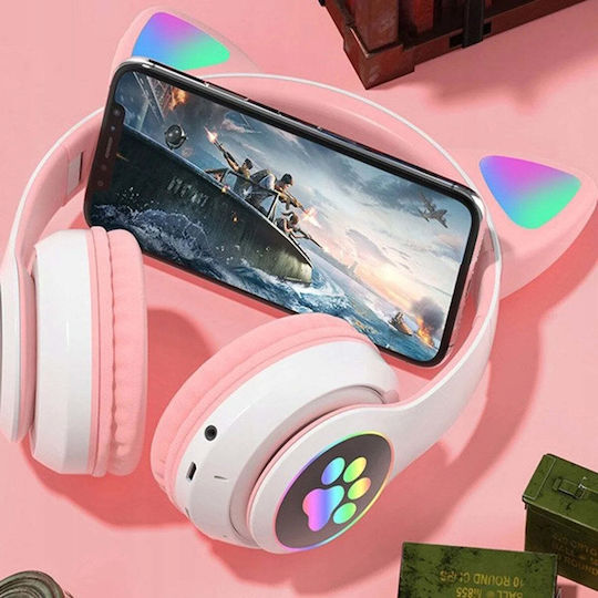 Defender Wireless Bluetooth Kids' Over Ear Headphones with 8 Hours Playing Time Pink