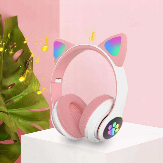 Defender Wireless Bluetooth Kids' Over Ear Headphones with 8 Hours Playing Time Pink