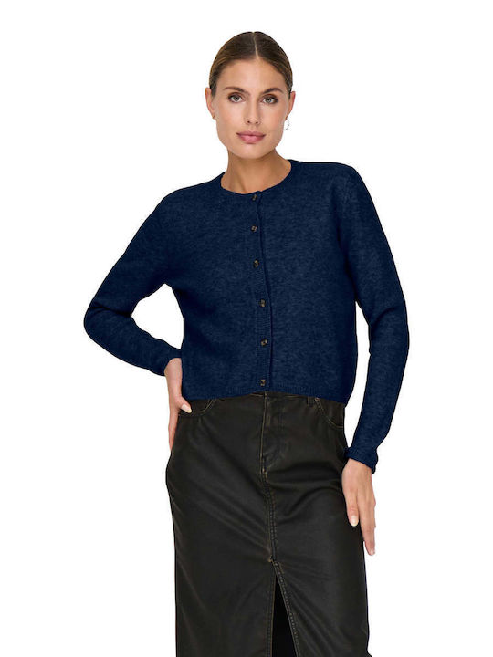 Damen Strickjacke Gestrickt Blau