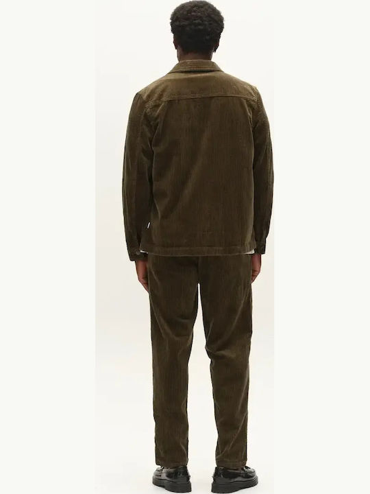 Overshirt с Дълъг Ръкав Рипсено Кадифе в Стандартна Кройка Forest Night