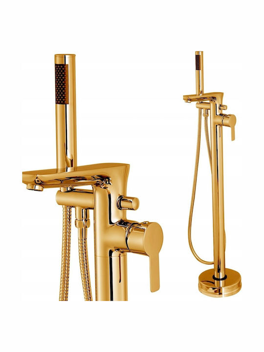 Invena Mischung Badewanne Komplettes Set Gold