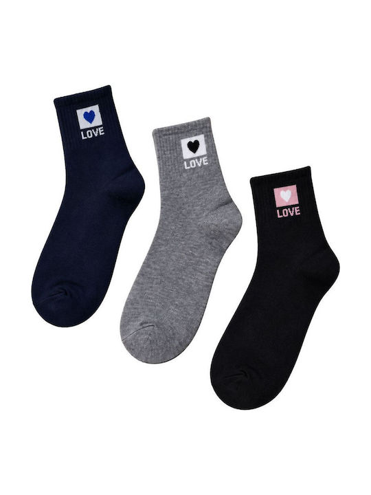 Yookie Γυναικείες Κάλτσες Πολυχρωμο 3Pack