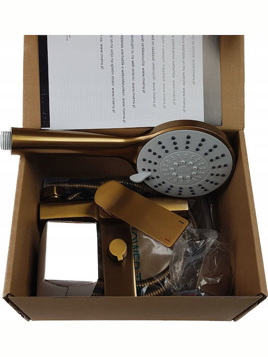Invena Mischbatterie für Dusche Kupfer