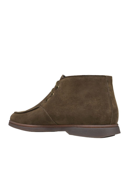 Suede Herrenstiefel Khaki