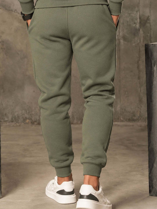 Sweatpants with Elastic Khaki
