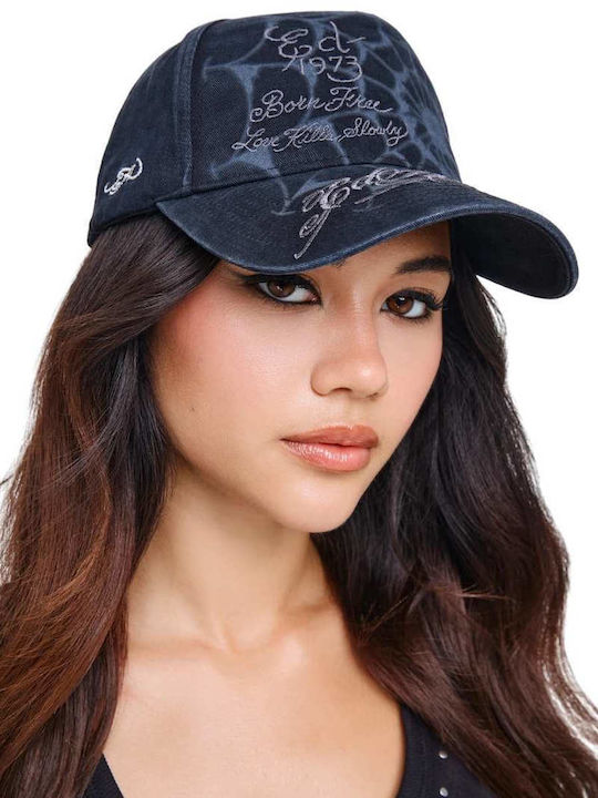 Ed Hardy Hats Spiderweb 5 Panel Trucker Cap Black-ed6209-aw26-black