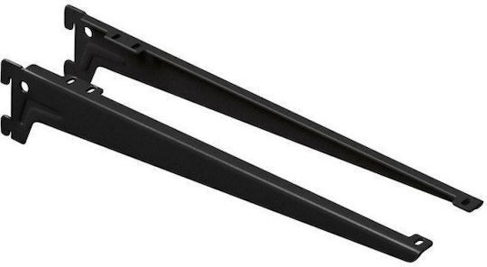 Malys Group Heavy-Duty Shelf Brackets Made of Stainless Steel in Black Colour 2 Pieces 15167321