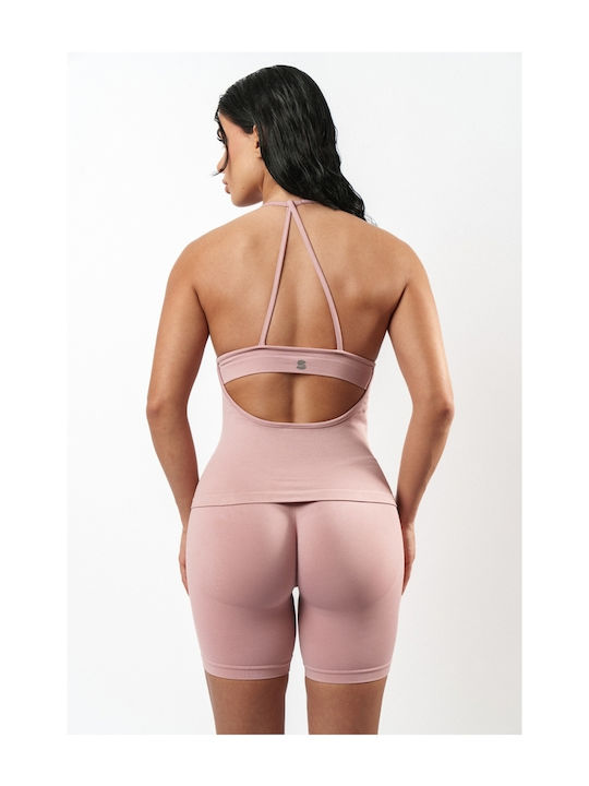 Colanți De Ciclism Push Up Fără Cusături Roz Colanți De Ciclism Push Up Fără Cusături Roz
