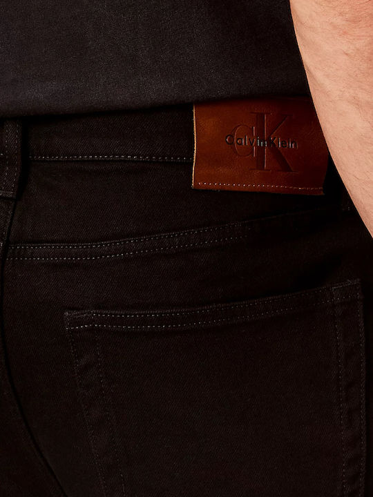 Men's Jeans Pants Stretch Regular Tapered Fit Black