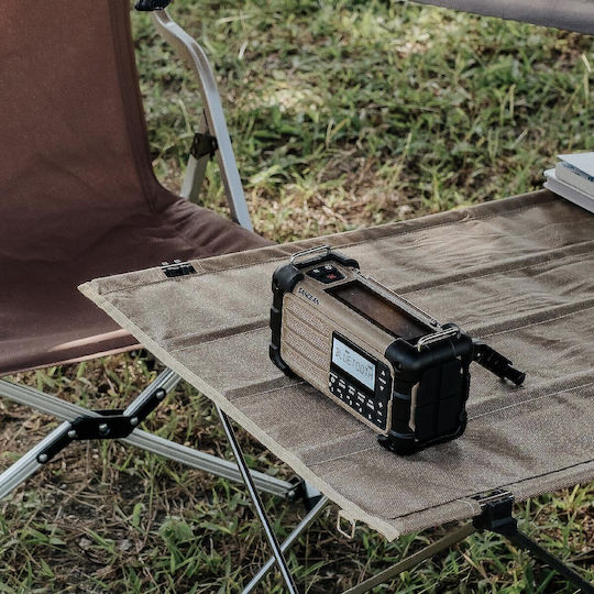 Sangean Портативно Радио със Соларно Захранване с Bluetooth и USB Бежово