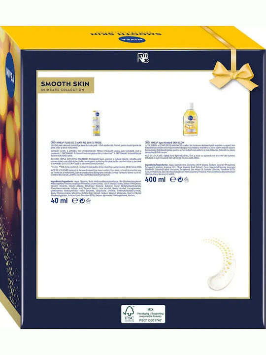 Set Nivea Q10 Anti-wrinkle Day Fluid Spf 50 40 Ml + Nivea Skin Glow Micellar Water 400 Ml Set Nivea Q10 Anti-wrinkle Day Fluid Spf 50 40 Ml + Nivea Skin Glow Micellar Water 400 Ml