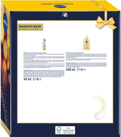 Set Nivea Q10 Anti-rid Zi Fluid Spf 50 40 Ml + Nivea Skin Glow Apă Micelară 400 Ml