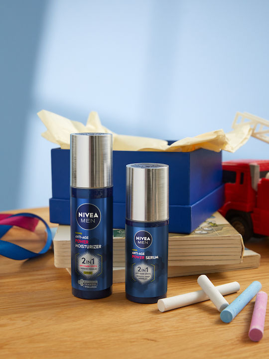 098098 Nivea Men Duopack Power Anti-age Cream Spf30 + Serum