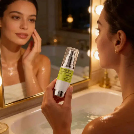Pachet Îngrijire Piele Cremă de Față cu Seu + Ser Facial cu Retinol