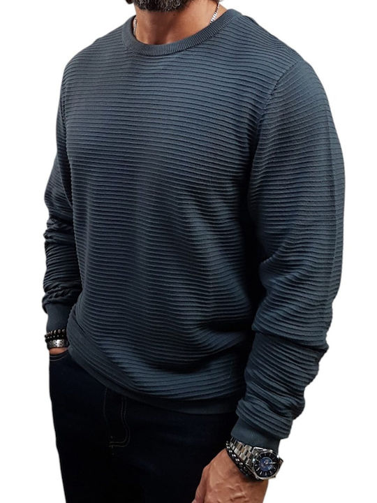 Jack & Jones Блуза с кръгло деколте Синя