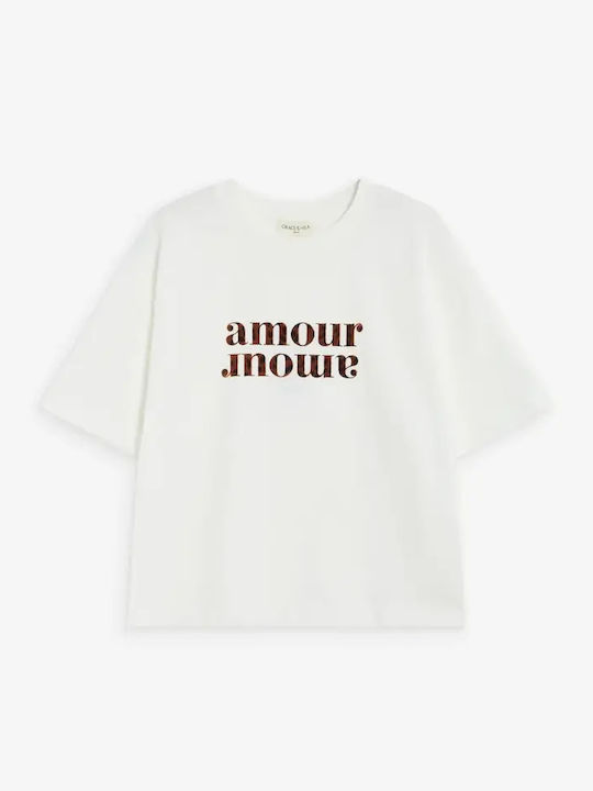 Damen T-Shirt Beige