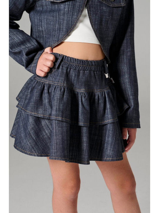 Kids Denim Blue Skirt