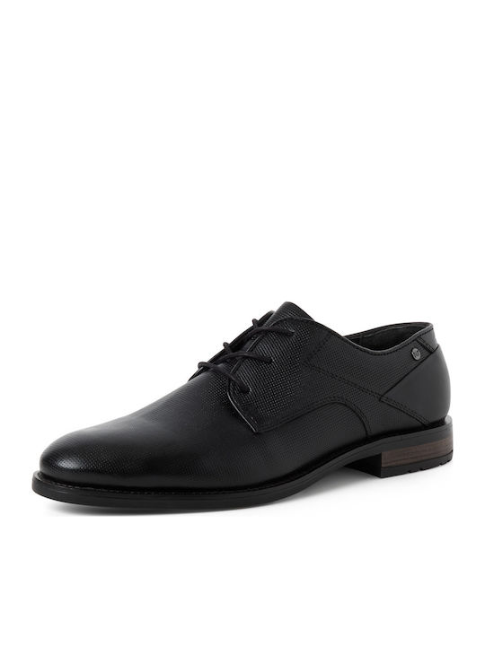 Leder Herren Oxfords Schwarz