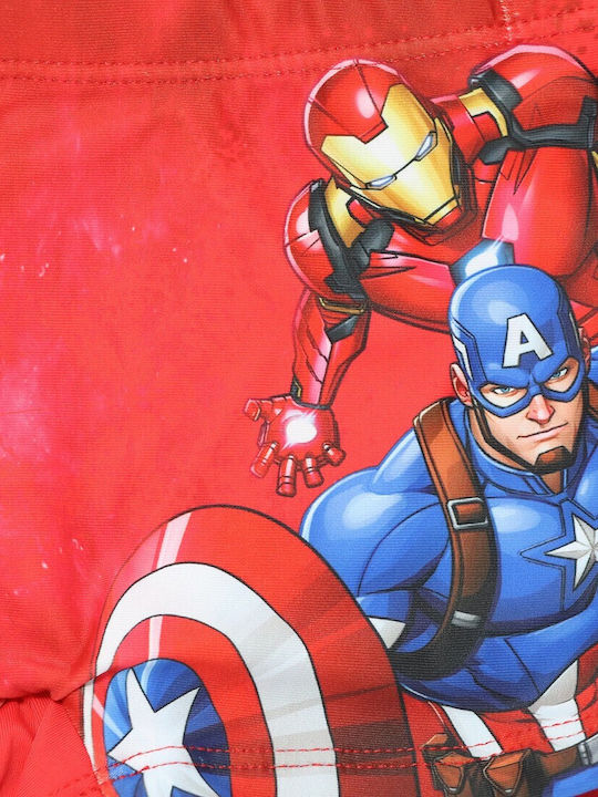 Avengers Детски Бански Плувни Шорти Червени