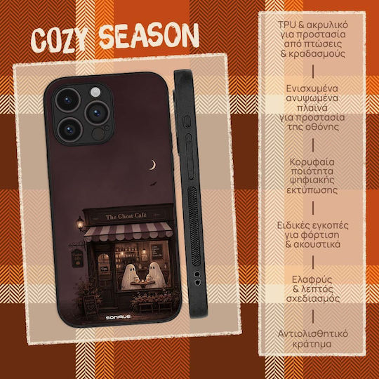 Sonique Cozy Season Series Case Oppo Reno14 F 5G Oppo Reno14 Fs 5G Ghost Cafe