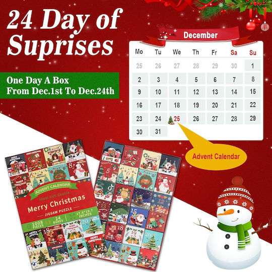 Adventskalender Puzzle 1008 Teile