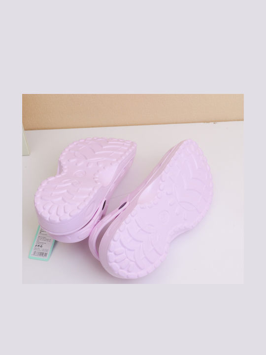 Damen Holzschuhe Rosa