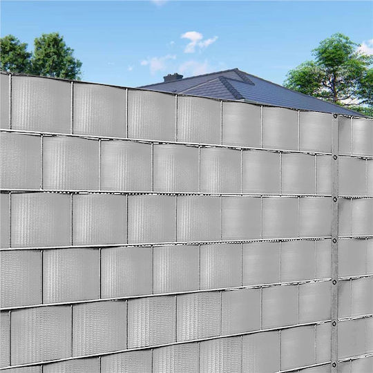 Material De Gard De Grădină Din PVC 19cm 20 Bucăți Gri