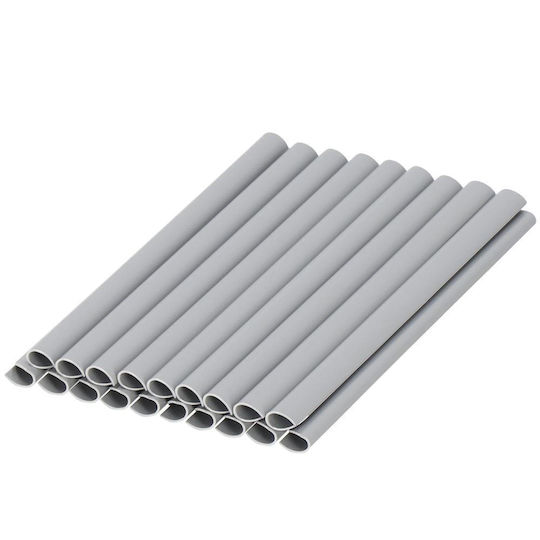 Material De Gard De Grădină Din PVC 19cm 20 Bucăți Gri