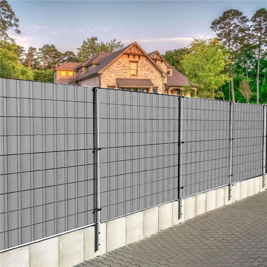 Material De Gard De Grădină Din PVC 5cm 20 Bucăți Gri