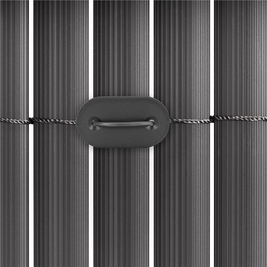 Material De Construcție Pentru Garduri De Grădină Din PVC 3.4x2x15cm Gri
