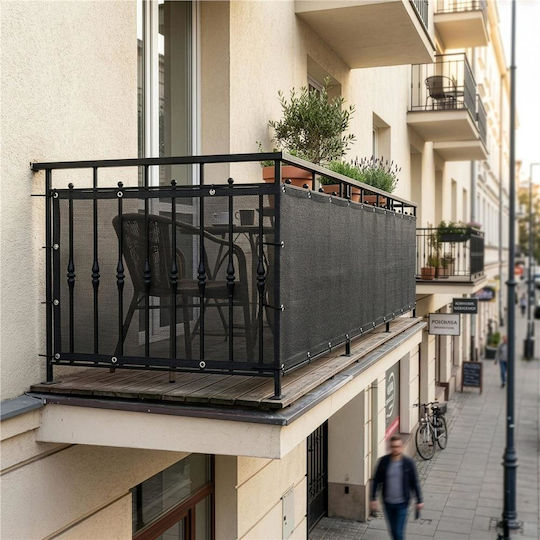 Мрежа За Сянка Сив 1x6м 180гр/м²